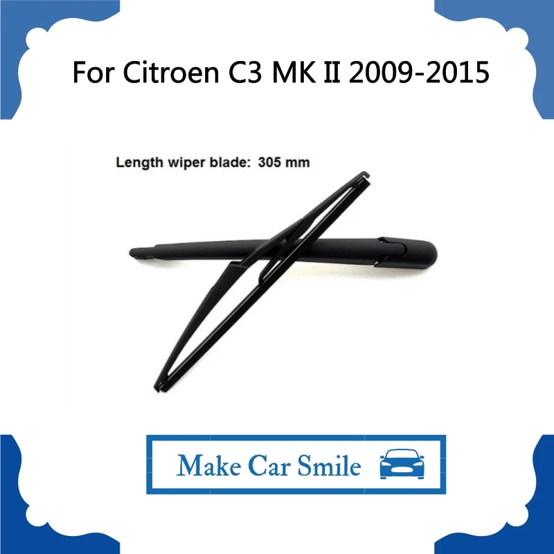 Car Accessories For Citroen C3 MK II 2009-2015 Hatchback Rear Wiper Arm & Blade Genuine design 305mm Blade
Car Accessories For Citroen C3 MK II 2009-2015 Hatchback Rear Wiper Arm & Blade Genuine design 305mm Blade