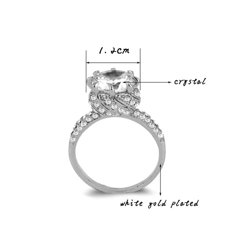 LEEKER Shining Round Cubic Zirconia Wedding Rings For Bridal Silver Color Female Crystal Engagement Ring Jewelry 014 LK2
LEEKER Shining Round Cubic Zirconia Wedding Rings For Bridal Silver Color Female Crystal Engagement Ring Jewelry 014 LK2