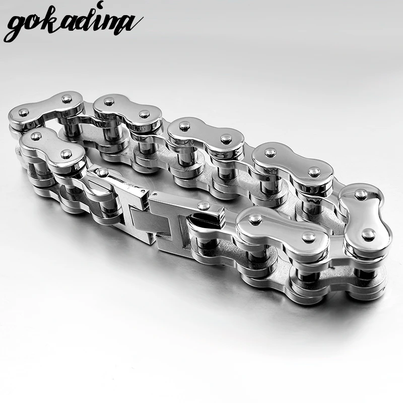 Mens Huge Heavy Bicycle Bike Chain 316L Stainless Steel Exaggerated Bracelets Jewelry 23cm 17mm WB097
Mens Huge Heavy Bicycle Bike Chain 316L Stainless Steel Exaggerated Bracelets Jewelry 23cm 17mm WB097