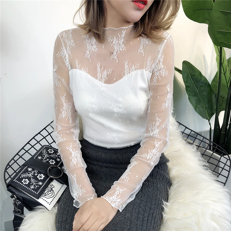 Lace See-through Shirt Women Blouse Summer Long Sleeve Sexy Vintage Ladies Floral Embroidery Hollow Out Tops Back Blouse Tops
Lace See-through Shirt Women Blouse Summer Long Sleeve Sexy Vintage Ladies Floral Embroidery Hollow Out Tops Back Blouse Tops