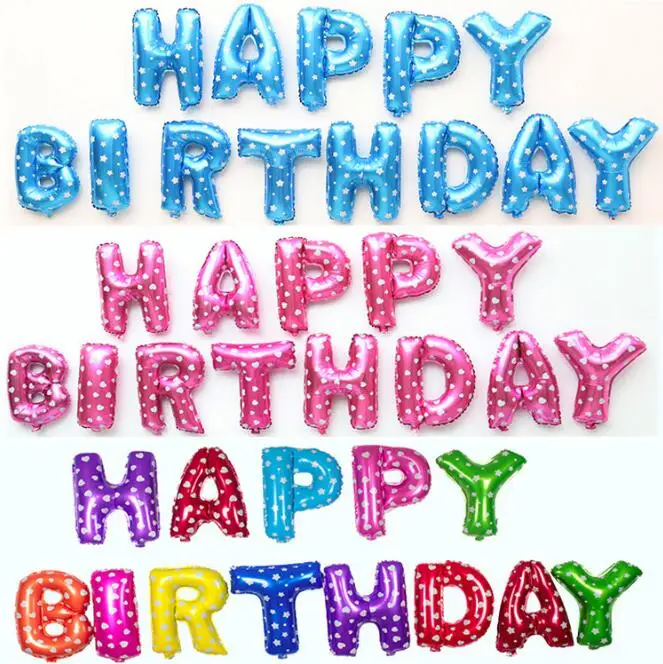 16inch Letter HAPPY BIRTHDAY foil balloon set Happy Birthday Party Decor Baby Shower party Supplies Kids Alphabet Air Balloons
16inch Letter HAPPY BIRTHDAY foil balloon set Happy Birthday Party Decor Baby Shower party Supplies Kids Alphabet Air Balloons