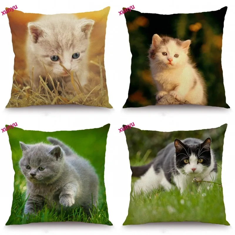 XUNYU Cat Cushion Cover Animal Pillow Case Decorative Throw Pillow Cover for Sofa 45x45cm BT022
XUNYU Cat Cushion Cover Animal Pillow Case Decorative Throw Pillow Cover for Sofa 45x45cm BT022