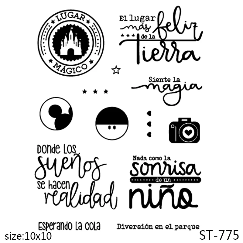 AZSG Spanish Clear Stamps For DIY Scrapbooking/Card Making/Album Decorative Silicone Stamp Crafts
AZSG Spanish Clear Stamps For DIY Scrapbooking/Card Making/Album Decorative Silicone Stamp Crafts
