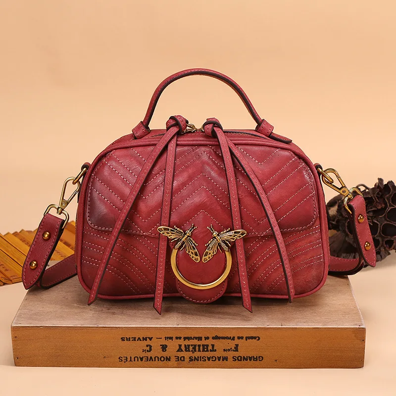 2018 Luxury Women Genuine Leather Handbags Ladies Retro Elegant Shoulder Messenger Bag Cow Leather Handmade Woman Crossbody Sac
2018 Luxury Women Genuine Leather Handbags Ladies Retro Elegant Shoulder Messenger Bag Cow Leather Handmade Woman Crossbody Sac