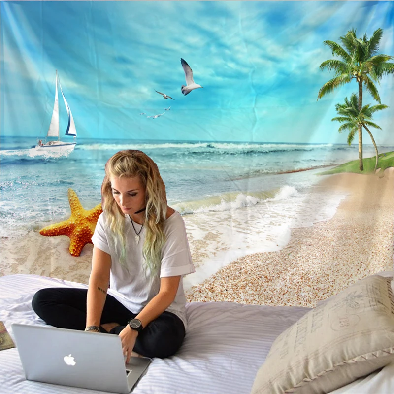 Ocean Starfish Landscape Tapestry Boho Mandala Wall Hanging Royal Blue 3D Hippie Wall Tapestry Home Decor Mint Yoga Mat
Ocean Starfish Landscape Tapestry Boho Mandala Wall Hanging Royal Blue 3D Hippie Wall Tapestry Home Decor Mint Yoga Mat