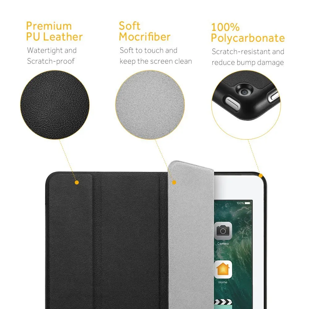 Case for New iPad 9.7 inch 2017, Easyacc Ultra Slim PU Smart Cover Case with Magnet Auto Sleep Wake-up / Stand For New iPad 2017
Case for New iPad 9.7 inch 2017, Easyacc Ultra Slim PU Smart Cover Case with Magnet Auto Sleep Wake-up / Stand For New iPad 2017
