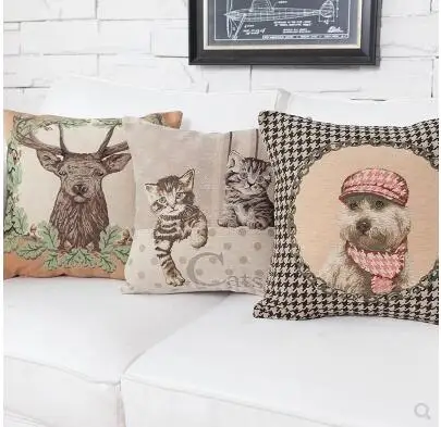 Vintage country style cartoon animal printed cushion cover throw pillowcase sofa decorative throw pillow cover
Vintage country style cartoon animal printed cushion cover throw pillowcase sofa decorative throw pillow cover