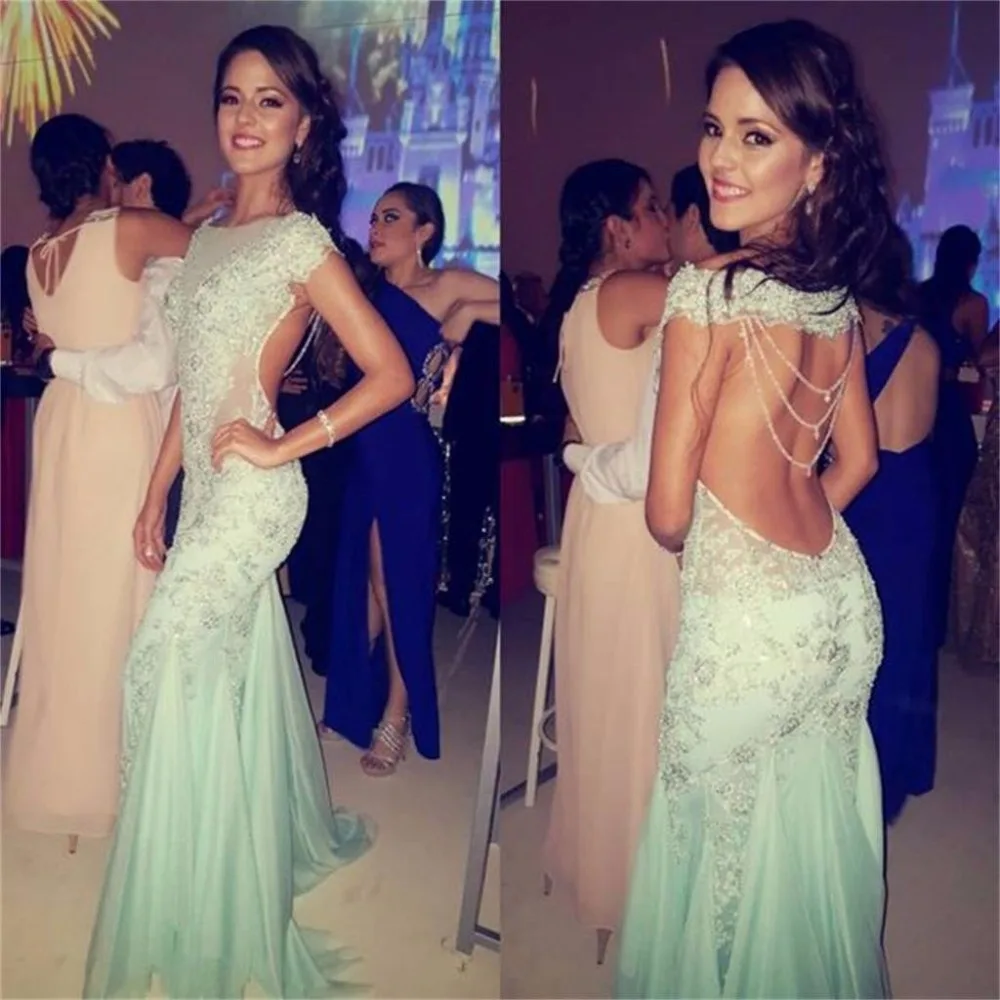 Modest Backless Mermaid Prom Dresses 2021 robe de bal Sheer Special Occasion Dress Custom Made Formal Women Evening Gowns
Modest Backless Mermaid Prom Dresses 2021 robe de bal Sheer Special Occasion Dress Custom Made Formal Women Evening Gowns