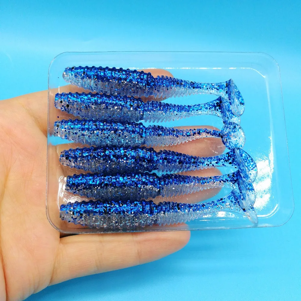 TSURINOYA 12PCS/LOT Double Color Soft Bait T Tail Artificial Bait 7.5cm/3.2g Worm Swimbait Soft Lure Fishing Tackle
TSURINOYA 12PCS/LOT Double Color Soft Bait T Tail Artificial Bait 7.5cm/3.2g Worm Swimbait Soft Lure Fishing Tackle