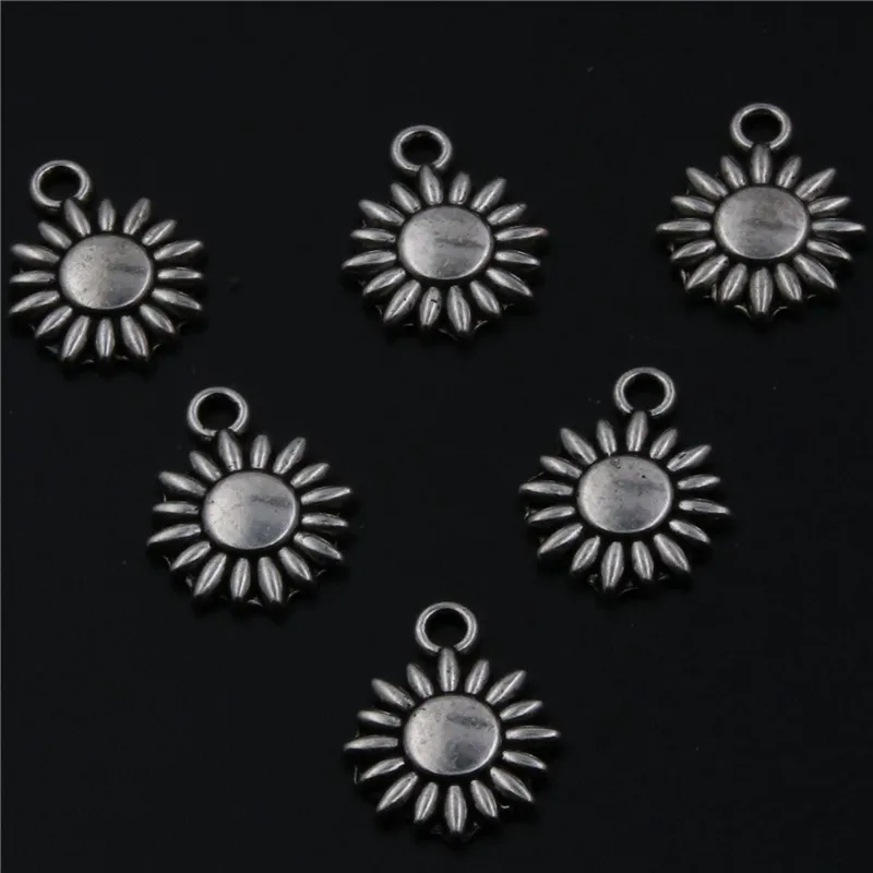 30pcs Antique silver sunflower charm earrings bracelet DIY fashion jewelry charm alloy pendants findings A430
30pcs Antique silver sunflower charm earrings bracelet DIY fashion jewelry charm alloy pendants findings A430