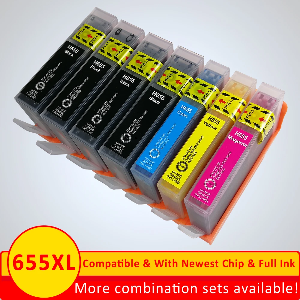 Сменный картридж для HP 655, совместимый с hp 655, deskjet 3525, 5525, 4615, 4625, 4525, 6520, 6525, 6625, 6600
Сменный картридж для HP 655, совместимый с hp 655, deskjet 3525, 5525, 4615, 4625, 4525, 6520, 6525, 6625, 6600