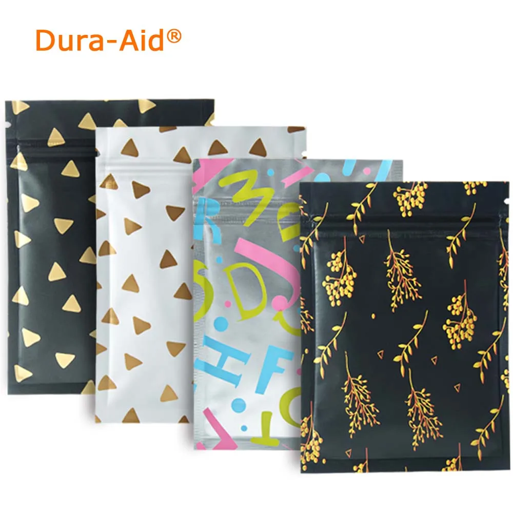 Dura Aid 100/500 шт 9*12 см 4 размера замок на молнии Алюминиевая фольга Упаковка для