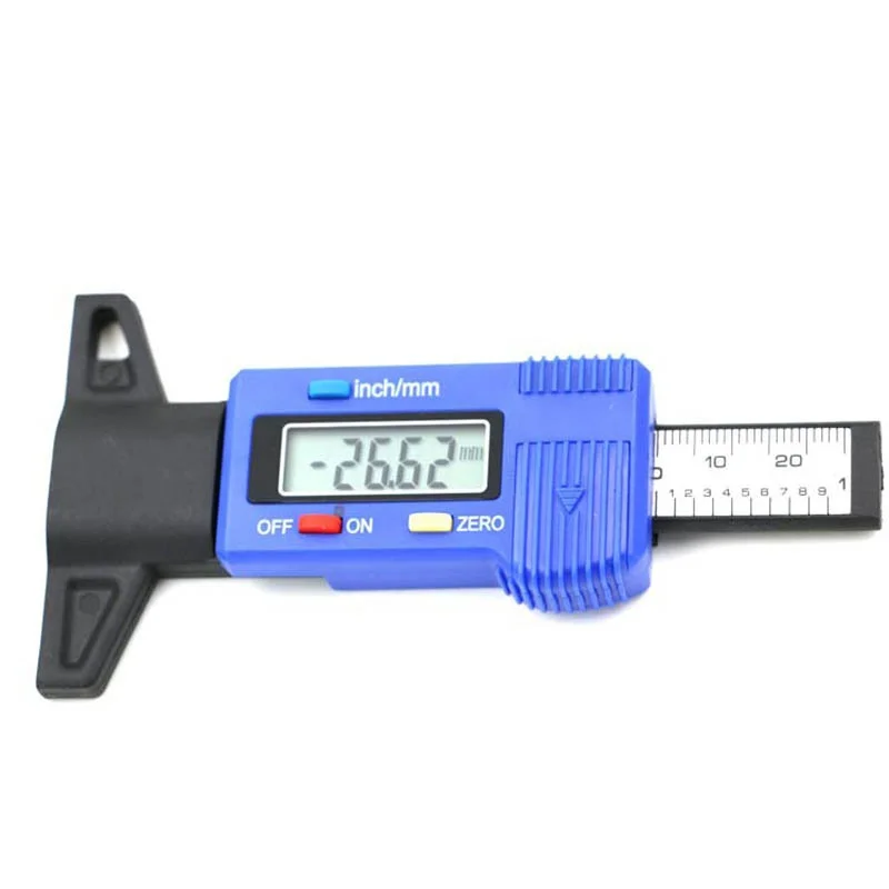 Car Tyre Digital tire pressure gauge Depth Tester Guage Black