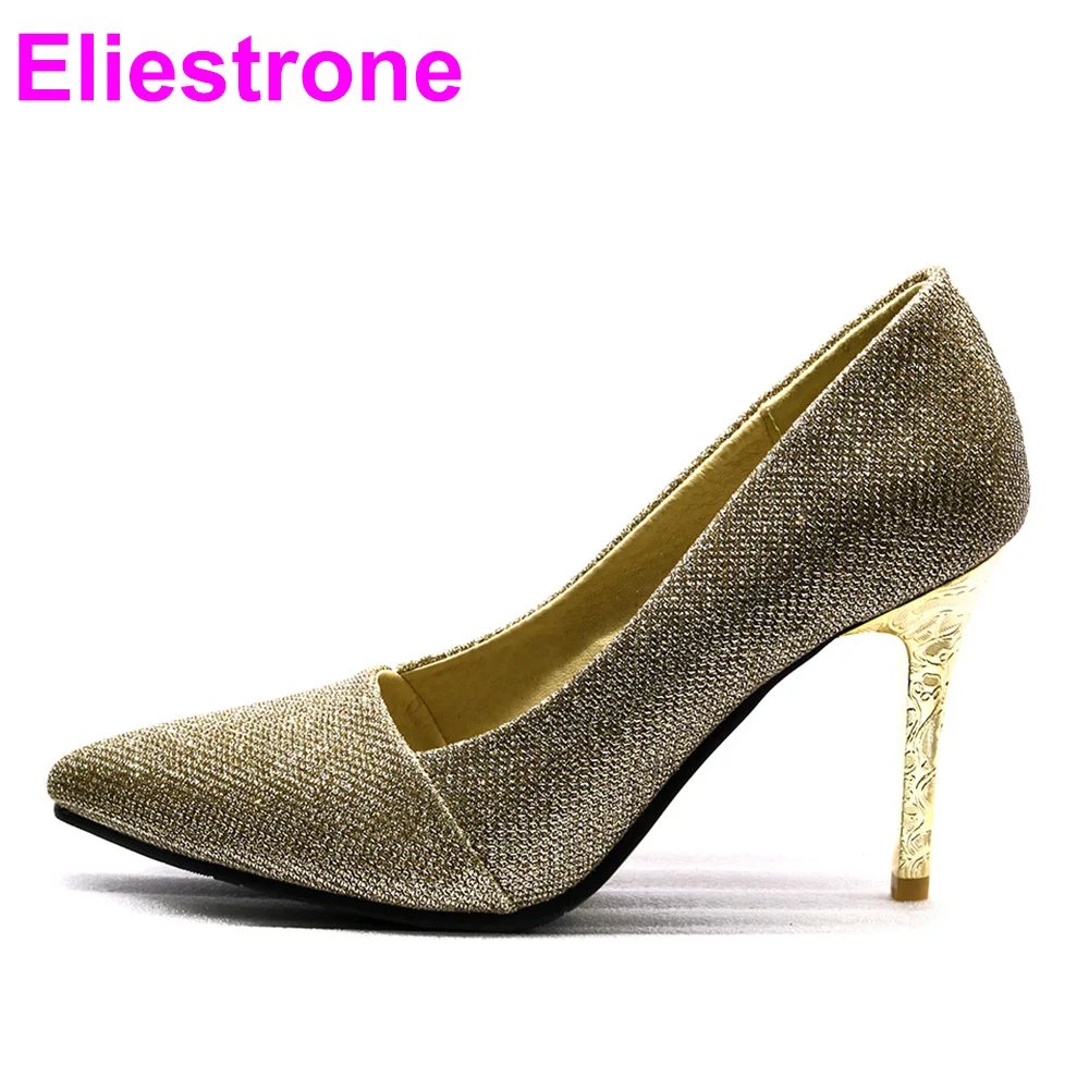 Brand New Sexy Pink Gold Women Wedding Pumps Breathable High Heels Lady Glitter Dress Shoes JF081 Plus Big Small Size 48 30 43
Brand New Sexy Pink Gold Women Wedding Pumps Breathable High Heels Lady Glitter Dress Shoes JF081 Plus Big Small Size 48 30 43