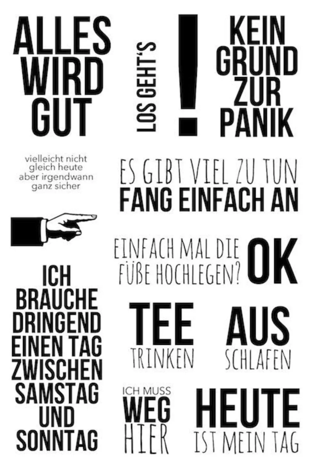Фото Немецкий прозрачный силиконовый штамп/Печать 12 слов для - купить
