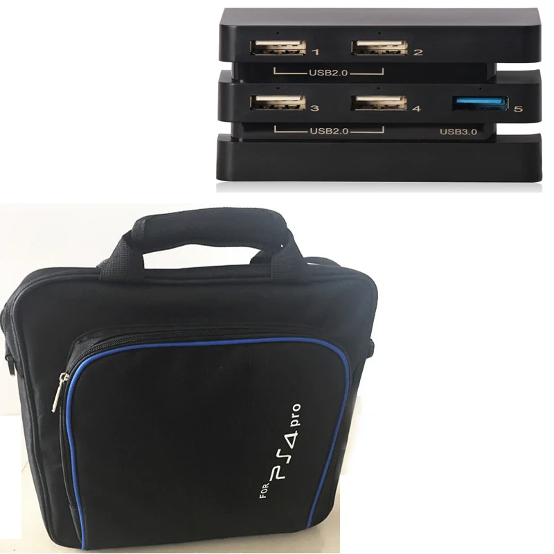 PS4 PRO PS 4 PRO carry bag storage travel Case+Extender USB Adapter 5-in-1 HUB for ps4 Pro Playstation 4 Pro Console Controllers
PS4 PRO PS 4 PRO carry bag storage travel Case+Extender USB Adapter 5-in-1 HUB for ps4 Pro Playstation 4 Pro Console Controllers