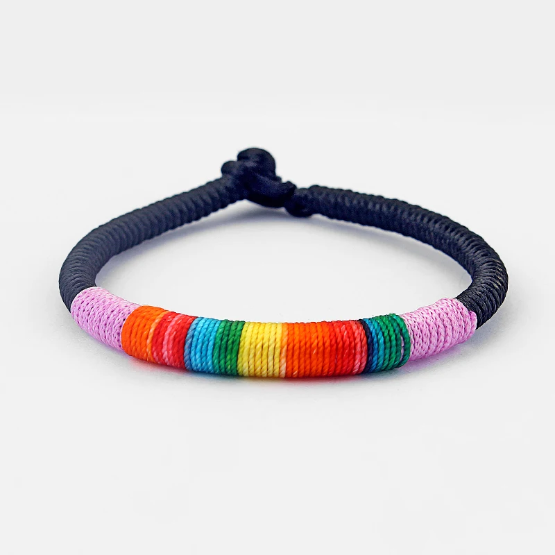 12 шт./лот разноцветный браслет Gry шелковый шнур шпагат на запястье | Украшения и