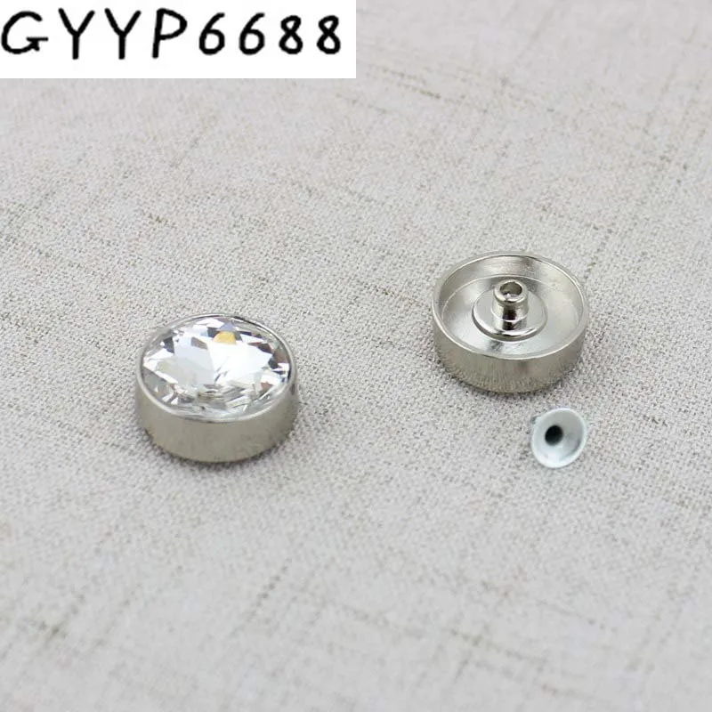 Аксессуары для обуви DIY 100 шт./лот 19 мм круглые пластиковые мешочки ногтей цветные