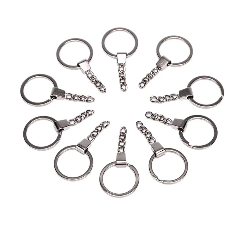 10pcs 30mm Polished Silver Keyring DIY Keychain Short Chain Split Ring Key Rings Bag Accessories
10pcs 30mm Polished Silver Keyring DIY Keychain Short Chain Split Ring Key Rings Bag Accessories