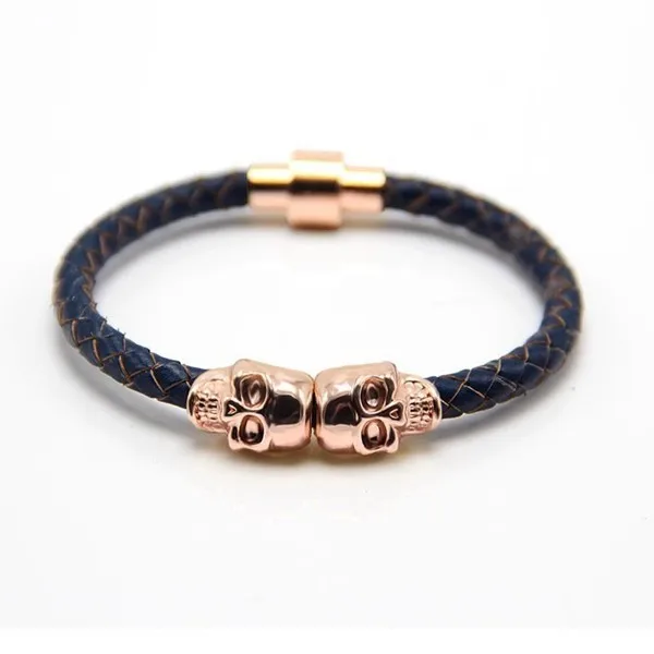 2016 Trendy Findings China Supplier Plated Skull Braided Stingray Genuine Leather Bracelet For Men
2016 Trendy Findings China Supplier Plated Skull Braided Stingray Genuine Leather Bracelet For Men