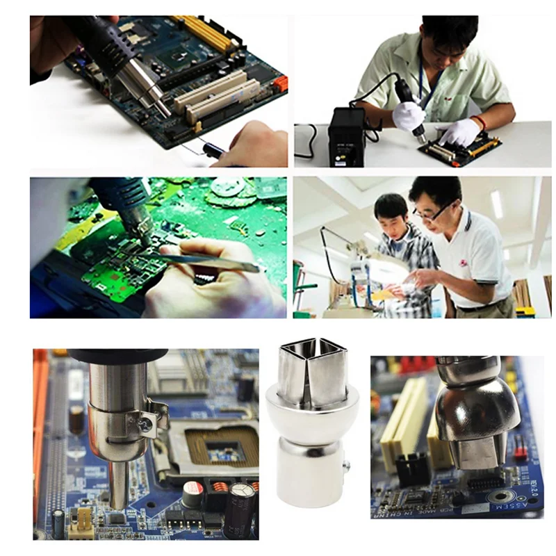 Universal Hot Air Gun Nozzle Universal Gun Nozzle For 850 850A 852 852D 852D+ 898D Soldering Station Attachments
Universal Hot Air Gun Nozzle Universal Gun Nozzle For 850 850A 852 852D 852D+ 898D Soldering Station Attachments