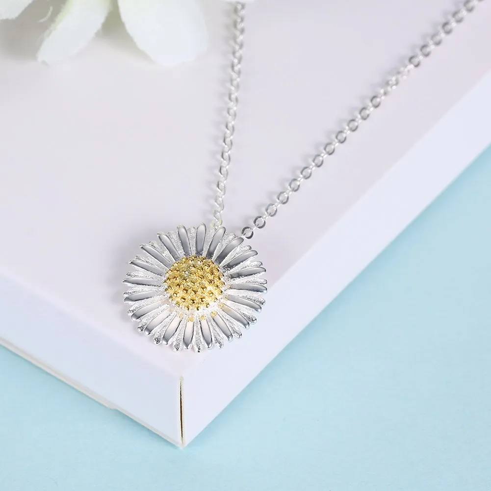 Real 925 Sterling Silver Sunflower Brand Charm Necklaces Chain Pendant & Chain Men/Women Jewelry
Real 925 Sterling Silver Sunflower Brand Charm Necklaces Chain Pendant & Chain Men/Women Jewelry