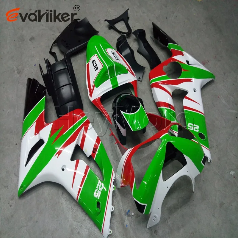 Motorcycle cowl for ZX6R 2003 2004 red green ZX 6R 03 04 ABS Plastic fairings Injection mold
Motorcycle cowl for ZX6R 2003 2004 red green ZX 6R 03 04 ABS Plastic fairings Injection mold