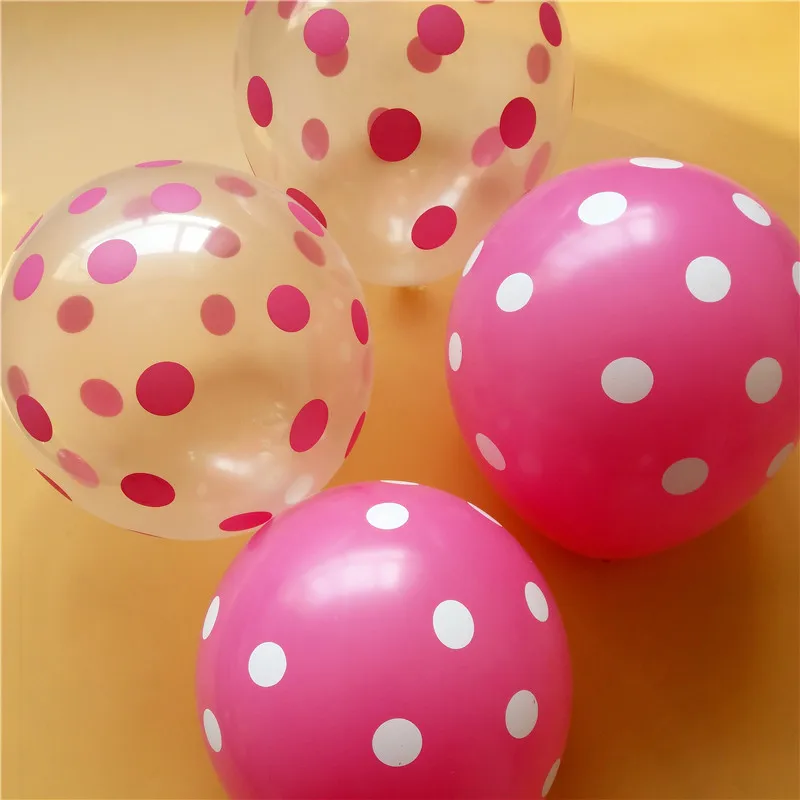 NASTASIA 30pcs /lot Pink balloons clear polka dot latex balloon kids birthday party decorate it's a girl baby princess ball
NASTASIA 30pcs /lot Pink balloons clear polka dot latex balloon kids birthday party decorate it's a girl baby princess ball