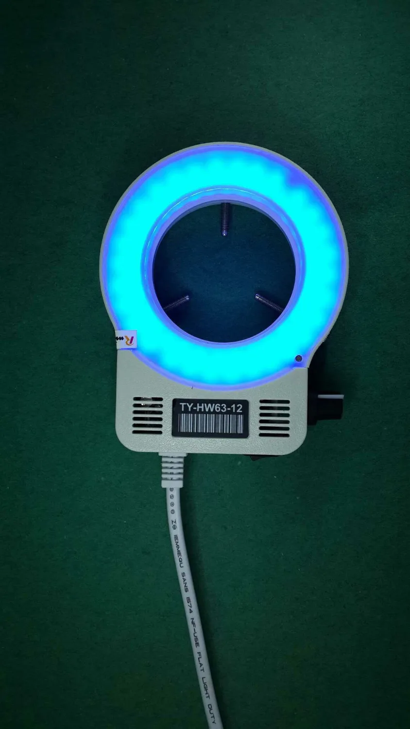 60pcs Blue LED Lamps Light Microscope 63mm Diameter Ring Bulb Lamp Source for Biological Stereo 90-240V | Инструменты