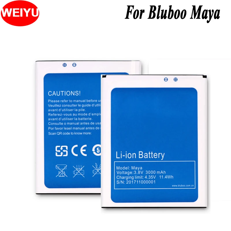 WEIYUN для телефона Bluboo Maya аккумулятор 3000 мАч для Bluboo Maya Высокая емкость 3,8 в высокое качество сменные батареи
WEIYUN для телефона Bluboo Maya аккумулятор 3000 мАч для Bluboo Maya Высокая емкость 3,8 в высокое качество сменные батареи