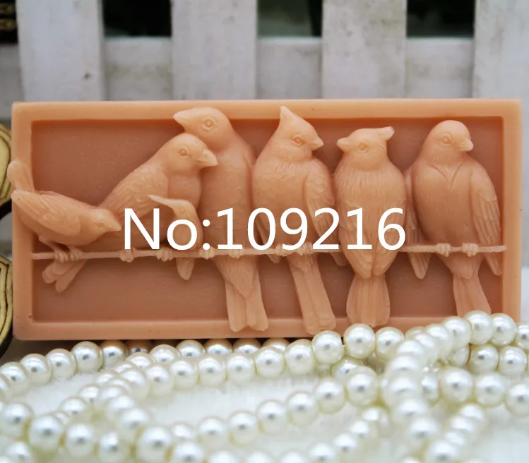 New Product!!1pcs Bird's Family (zx300) Silicone Handmade Soap Mold Crafts DIY Mould
New Product!!1pcs Bird's Family (zx300) Silicone Handmade Soap Mold Crafts DIY Mould