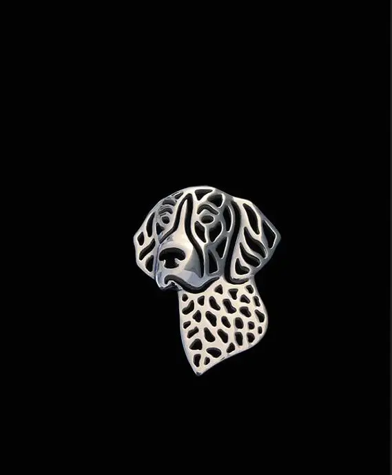 Wholesale German Shorthaired Pointer Brooch Female/Male Gift Jewelry Brooch--12pcs/Lot