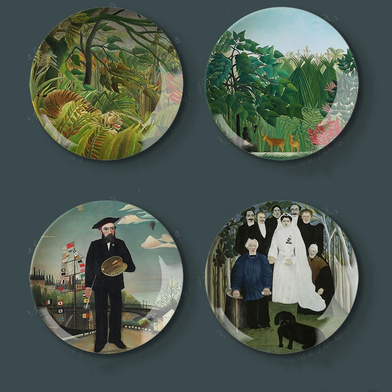 Henry Rousseau Beautiful Natural Landscapes Oil Painting Decorative Ceramic Plate Home decoration Painting Porcelain Plate
Henry Rousseau Beautiful Natural Landscapes Oil Painting Decorative Ceramic Plate Home decoration Painting Porcelain Plate