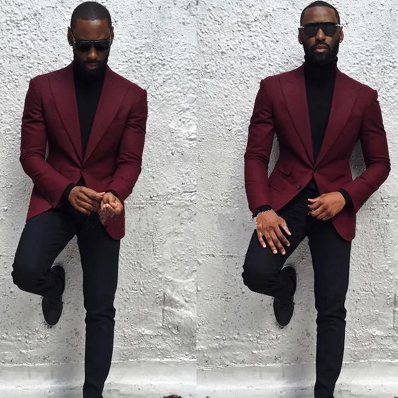 High Quality Burgundy Suits Slim Fit Groom Tuxedo Jacket Mens Prom Suits For Wedding Groomsmen Wear (Jacket+Pants)
High Quality Burgundy Suits Slim Fit Groom Tuxedo Jacket Mens Prom Suits For Wedding Groomsmen Wear (Jacket+Pants)