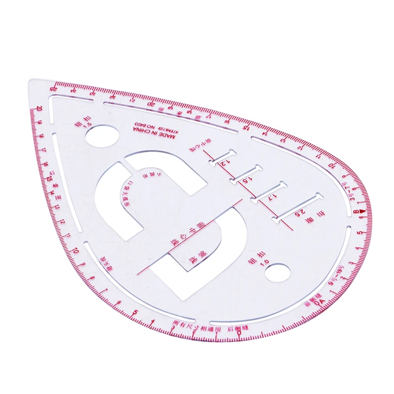 Фото Пластиковая измерительная линейка для шитья одежды|ruler measurement|curve - купить