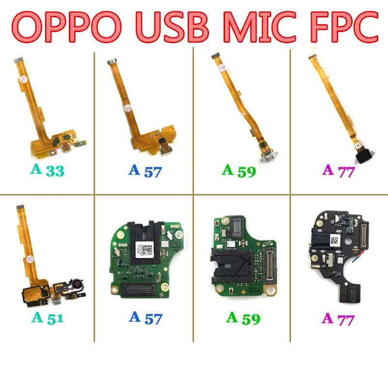 Для OPPO A33 A37 A51 A53 A57 A59 A73 A77 A83 USB зарядная док станция ЖК микрофон печатная плата FPC