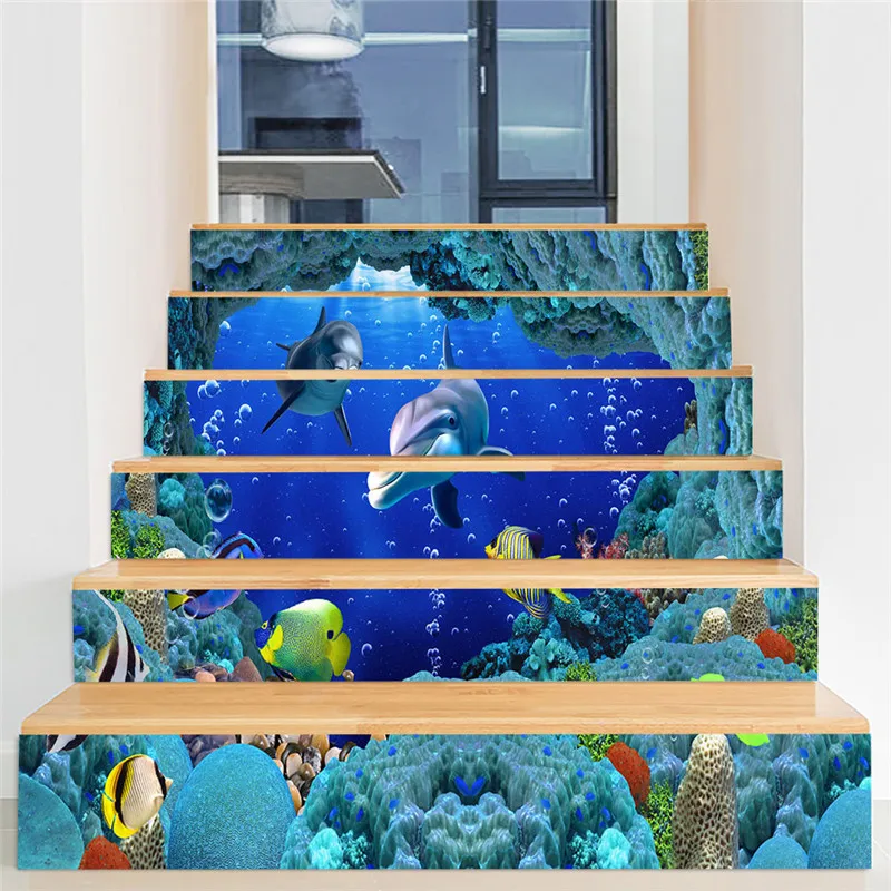 18x100CM/7.1x39.4" 6PCS/SET Sea Beach Tile Stair Sticker 3D Removeable Waterproof Stickers Wallpaper Decor Home Decoration
18x100CM/7.1x39.4" 6PCS/SET Sea Beach Tile Stair Sticker 3D Removeable Waterproof Stickers Wallpaper Decor Home Decoration