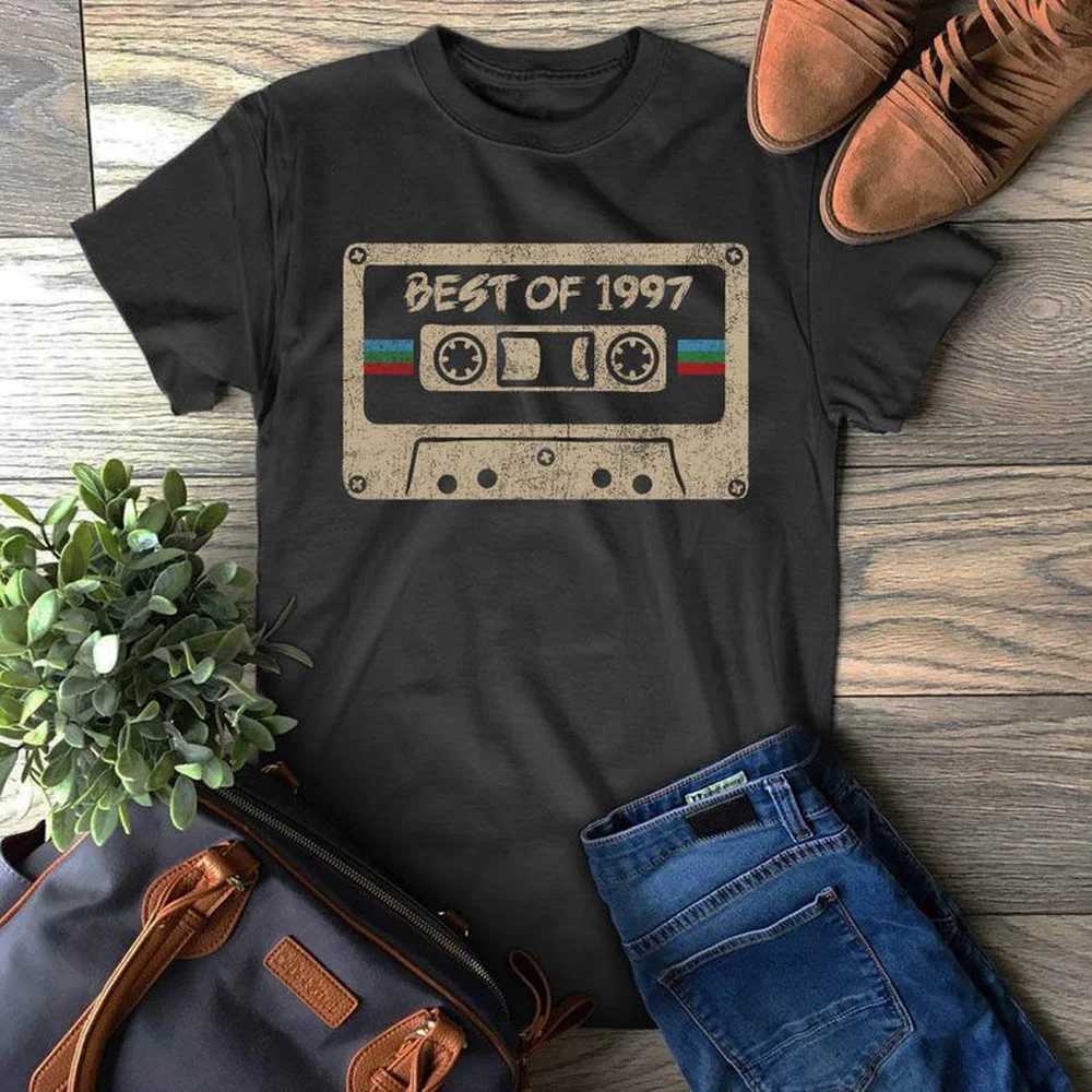 Vintage Best Of 1997 Cassette Tape T-Shirt 22 Years Old tShirts Born In 1997 22th Anniversary 1997 Gift 1997 Birthday Gift Shirt
Vintage Best Of 1997 Cassette Tape T-Shirt 22 Years Old tShirts Born In 1997 22th Anniversary 1997 Gift 1997 Birthday Gift Shirt
