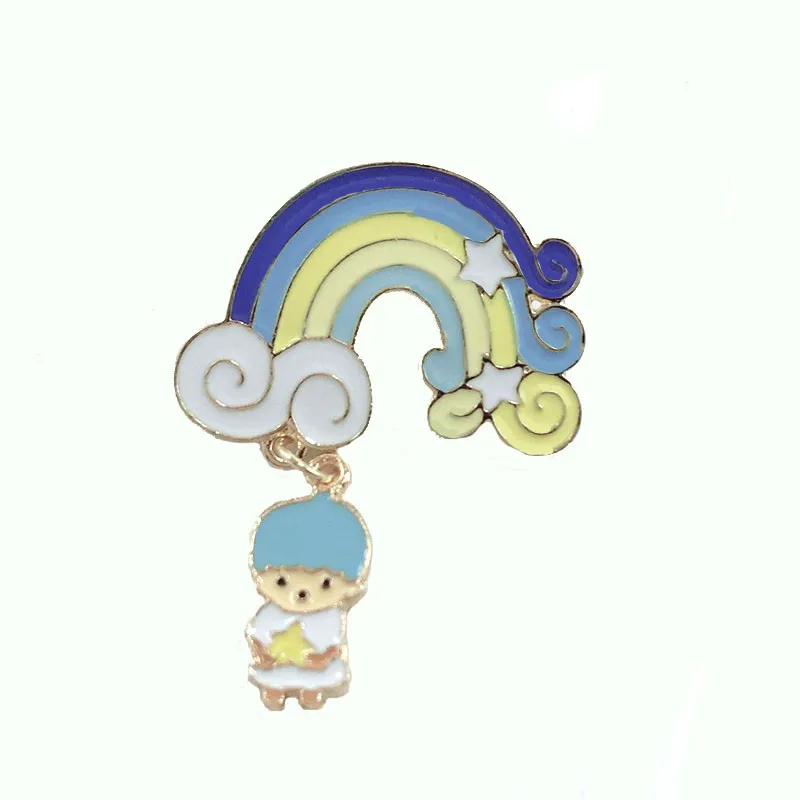 New Angel Rainbow Child Baby Metallic Brooch Creative Cute Rainbow Star Badge Brooch Fashion Baby Glamour Costume Jewelry
New Angel Rainbow Child Baby Metallic Brooch Creative Cute Rainbow Star Badge Brooch Fashion Baby Glamour Costume Jewelry