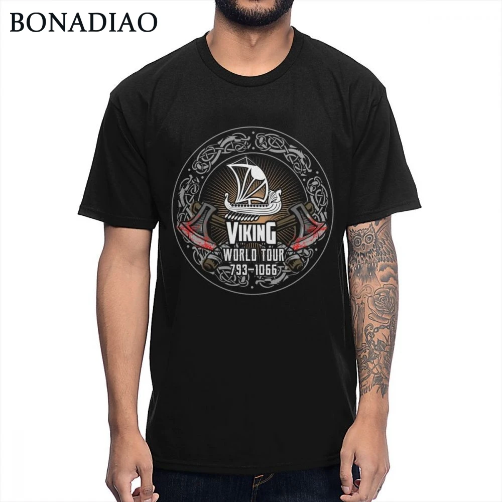 Round Collar Geek Vikings World Tour 793 - 1066 Tee Shirt Summer Soft Slim Cotton T Shirt
Round Collar Geek Vikings World Tour 793 - 1066 Tee Shirt Summer Soft Slim Cotton T Shirt