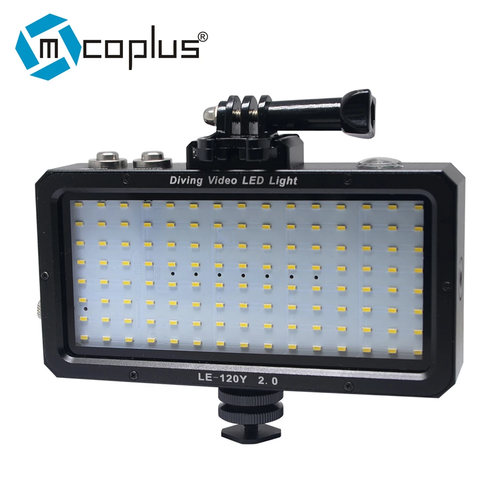 Mcoplus 25M/82ft 1500LM Waterproof Dimmable Diving LED Video Light photography Video fill light for Gopro 5 6 7 8 action camera
Mcoplus 25M/82ft 1500LM Waterproof Dimmable Diving LED Video Light photography Video fill light for Gopro 5 6 7 8 action camera