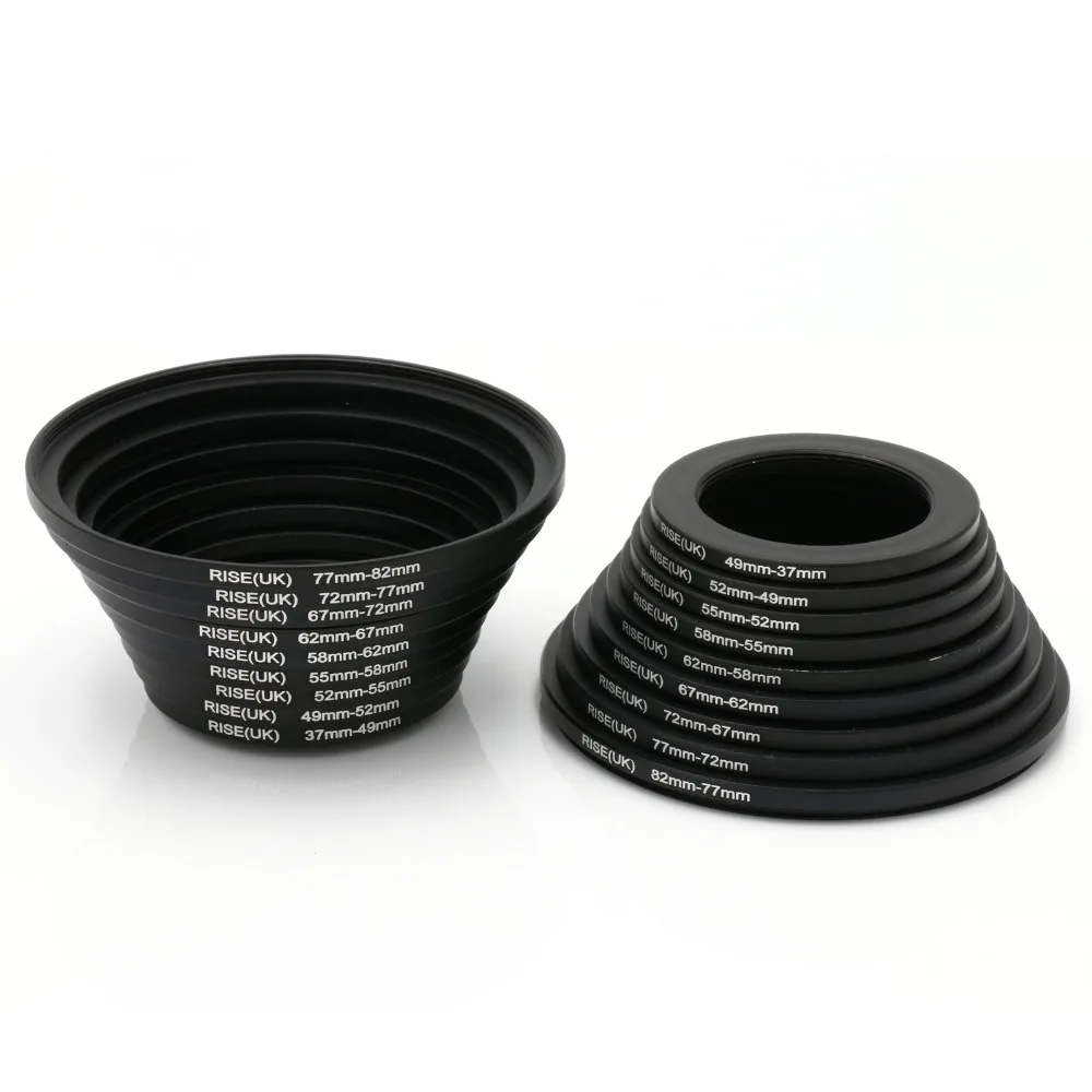 UK RISE BRAND 18pcs Lens Filter Step up + Step down Rings set 18pcs 37mm-82mm FOR sony nex ALL CAMERA new 2014 100% GUARANTEE
UK RISE BRAND 18pcs Lens Filter Step up + Step down Rings set 18pcs 37mm-82mm FOR sony nex ALL CAMERA new 2014 100% GUARANTEE