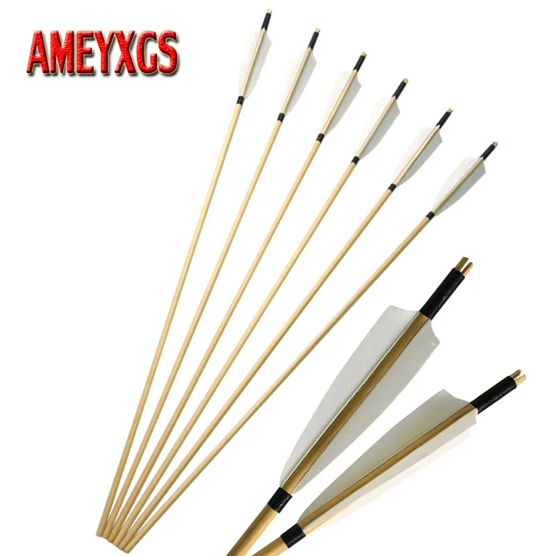 5/10pcs Archery Wooden 31inch Arrow Shaft With Shield Shape Turkey Feathers Outdoor Hunting Bow And Arrow Shooting Accessories
5/10pcs Archery Wooden 31inch Arrow Shaft With Shield Shape Turkey Feathers Outdoor Hunting Bow And Arrow Shooting Accessories