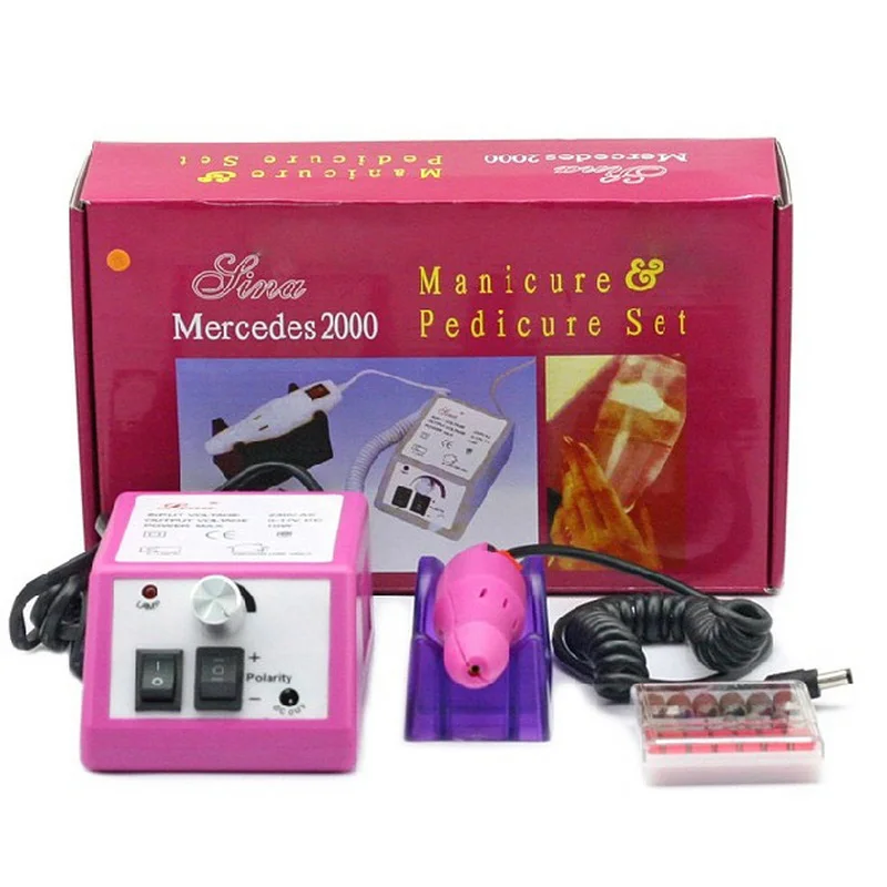 Fashion Electric Manicure Drills Machine With Grinding Head Nail Tools 2000RPM 110-240V Milling Cutter Set Beauty Salon Needs
Fashion Electric Manicure Drills Machine With Grinding Head Nail Tools 2000RPM 110-240V Milling Cutter Set Beauty Salon Needs