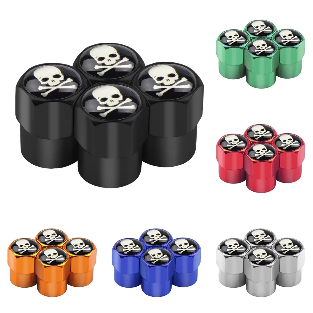 4Pcs Car-styling Skull Skeleton Crossbones Logo Emblem Car Wheel Tire Valves Caps For LADA AUDI Skoda Motorcycle Car Accessories
4Pcs Car-styling Skull Skeleton Crossbones Logo Emblem Car Wheel Tire Valves Caps For LADA AUDI Skoda Motorcycle Car Accessories