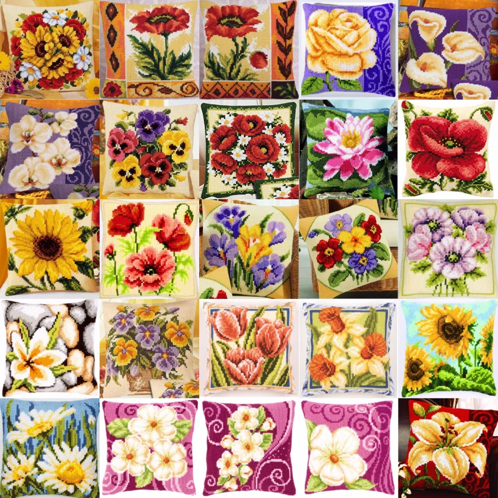 flowers 05 NEW DIY Needlework Kit Acrylic Yarn Embroidery Pillow Tapestry Canvas Cushion Front Cross Stitch Pillowcase
flowers 05 NEW DIY Needlework Kit Acrylic Yarn Embroidery Pillow Tapestry Canvas Cushion Front Cross Stitch Pillowcase