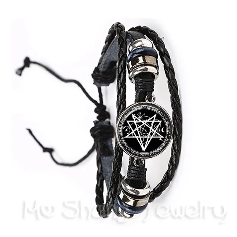 Classic Supernatural Pentagram Glass Bracelet Gothic Pendant Satanism Evil Occult Pentacle Jewelry Pagan Charm Gift
Classic Supernatural Pentagram Glass Bracelet Gothic Pendant Satanism Evil Occult Pentacle Jewelry Pagan Charm Gift
