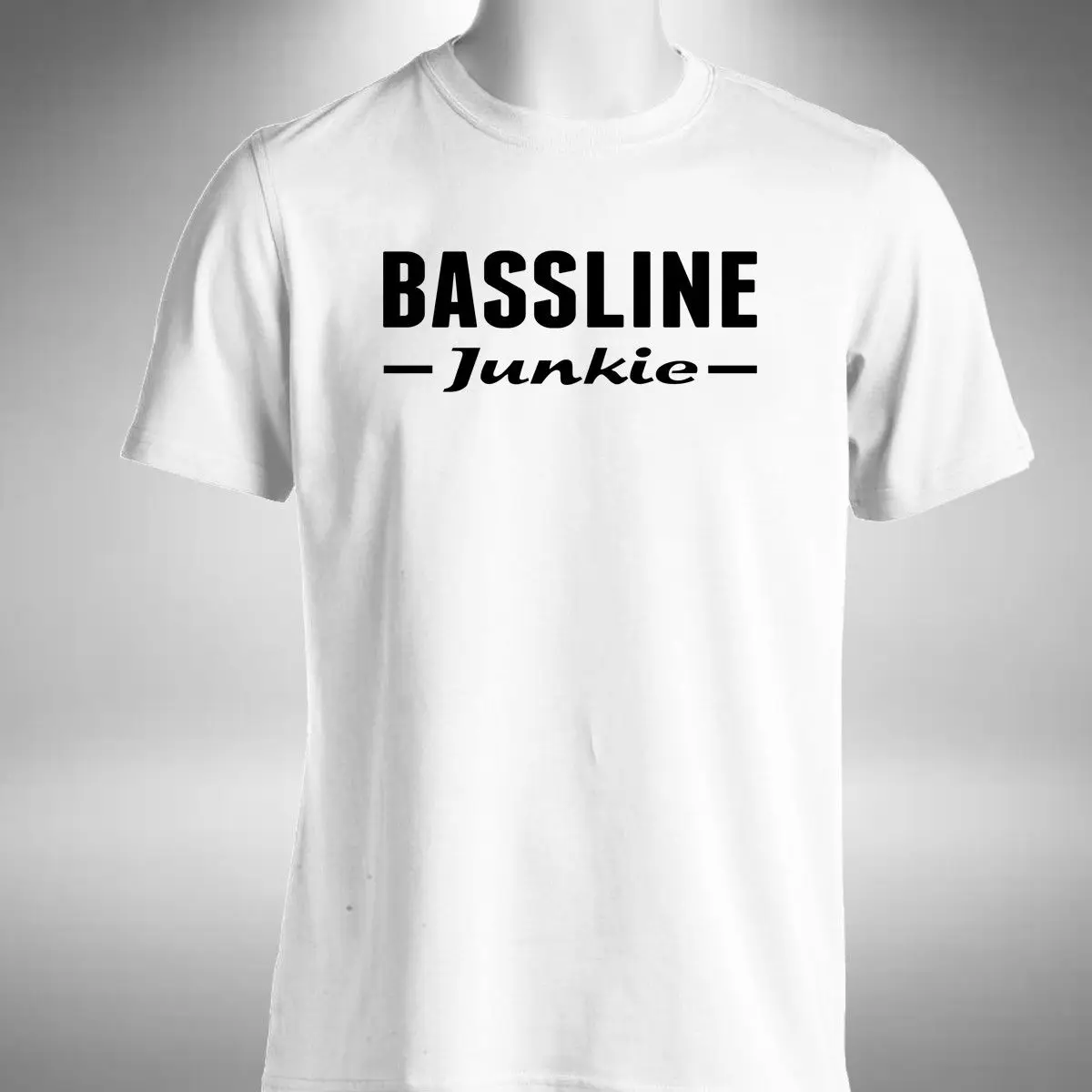 Bassline Junkie Мужская футболка музыкальный дом DJ продюсер дабстеп новейшие футболки