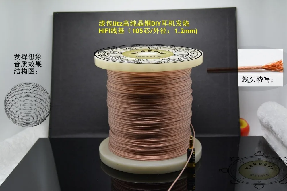 Эмалированный провод высокочистый Кристалл Медь DIY провод для наушников 105 сердечник 1,2 мм кабель HAKUGEI
Эмалированный провод высокочистый Кристалл Медь DIY провод для наушников 105 сердечник 1,2 мм кабель HAKUGEI