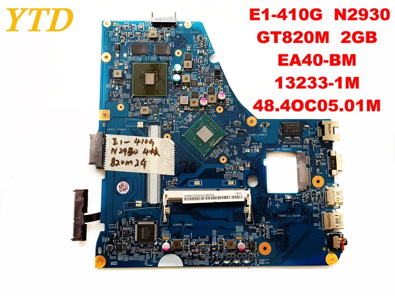 Original for ACER E1-410G laptop motherboard E1-410G N2930 GT820M 2GB EA40-BM 13233-1M 48.4OC05.01M tested good free shipping
Original for ACER E1-410G laptop motherboard E1-410G N2930 GT820M 2GB EA40-BM 13233-1M 48.4OC05.01M tested good free shipping